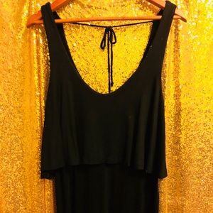 Black maxi dress with back bow